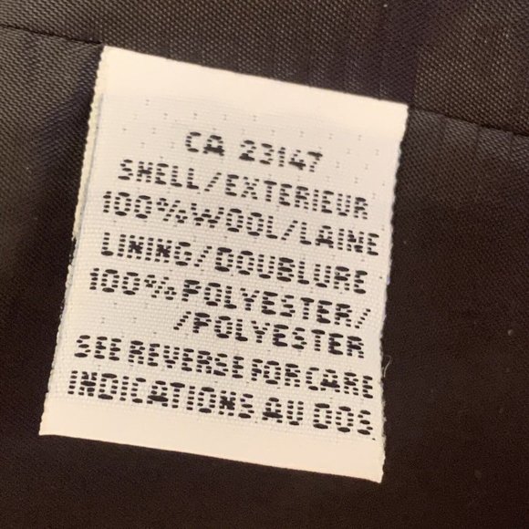 TALBOTS Petites Wool Houndstooth Blazer Italy Jacket 10 Black White Pockets - Picture 5 of 9